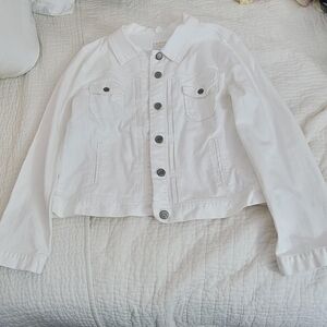 J.Crew White Denim Jacket